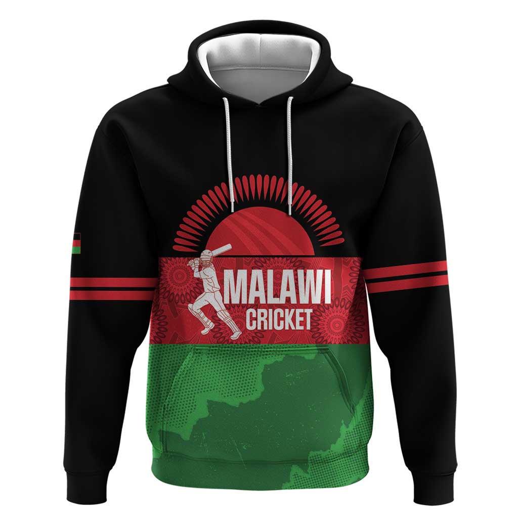 Custom Malawi Cricket Hoodie Go Champions Flag Style - Wonder Print Shop