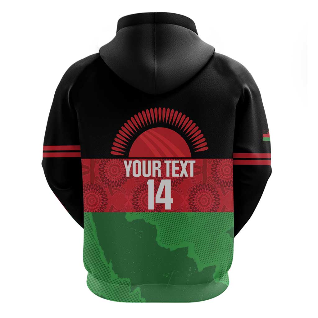 Custom Malawi Cricket Hoodie Go Champions Flag Style - Wonder Print Shop