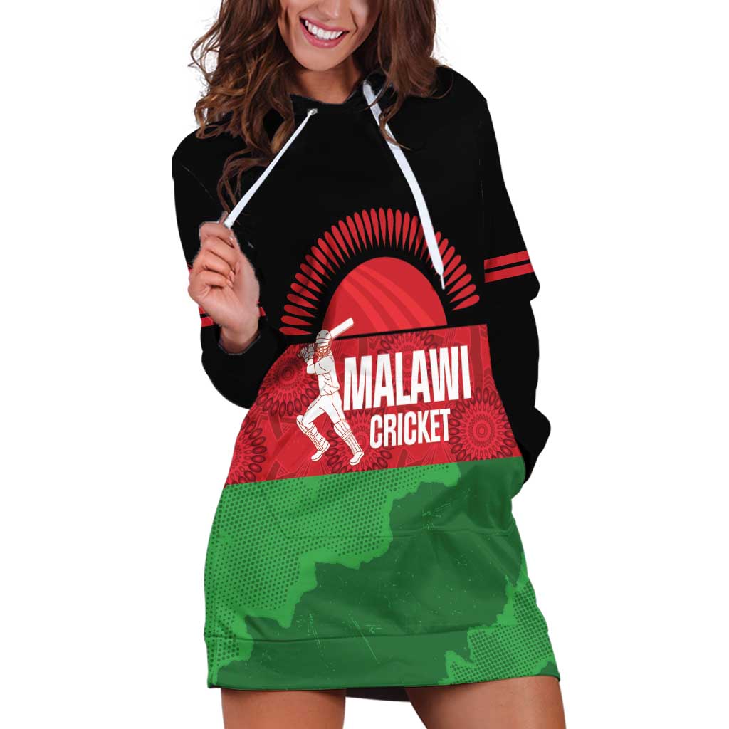 Custom Malawi Cricket Hoodie Dress Go Champions Flag Style - Wonder Print Shop