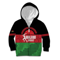 Custom Malawi Cricket Kid Hoodie Go Champions Flag Style - Wonder Print Shop