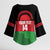 Custom Malawi Cricket Kimono Sleeve Blouse Go Champions Flag Style - Wonder Print Shop