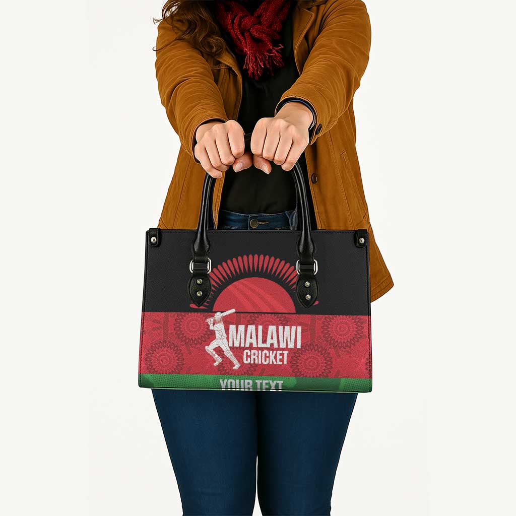 Custom Malawi Cricket Leather Bag Go Champions Flag Style - Wonder Print Shop
