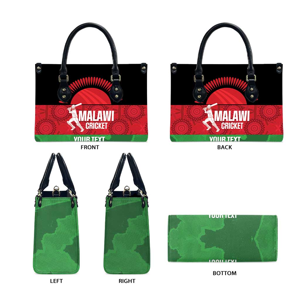 Custom Malawi Cricket Leather Bag Go Champions Flag Style - Wonder Print Shop