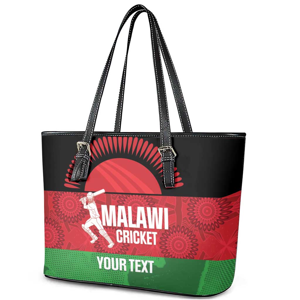 Custom Malawi Cricket Leather Tote Bag Go Champions Flag Style - Wonder Print Shop