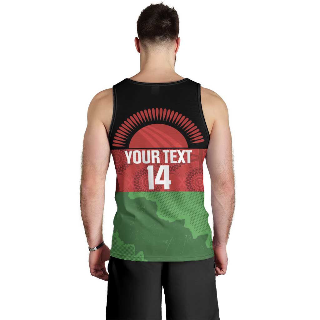 Custom Malawi Cricket Men Tank Top Go Champions Flag Style - Wonder Print Shop