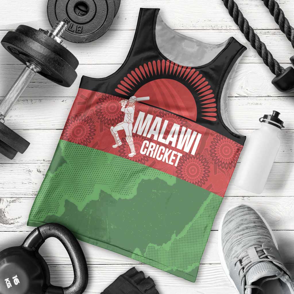 Custom Malawi Cricket Men Tank Top Go Champions Flag Style - Wonder Print Shop