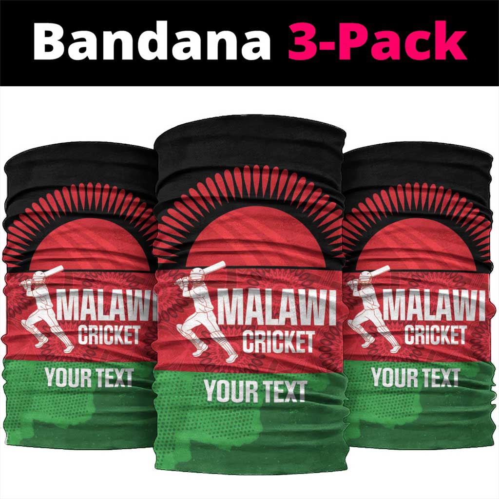 Custom Malawi Cricket Neck Gaiter Go Champions Flag Style - Wonder Print Shop