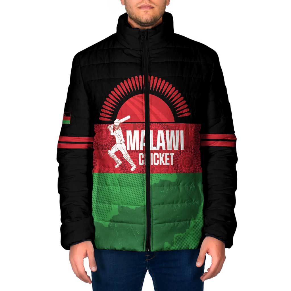 Custom Malawi Cricket Padded Jacket Go Champions Flag Style - Wonder Print Shop