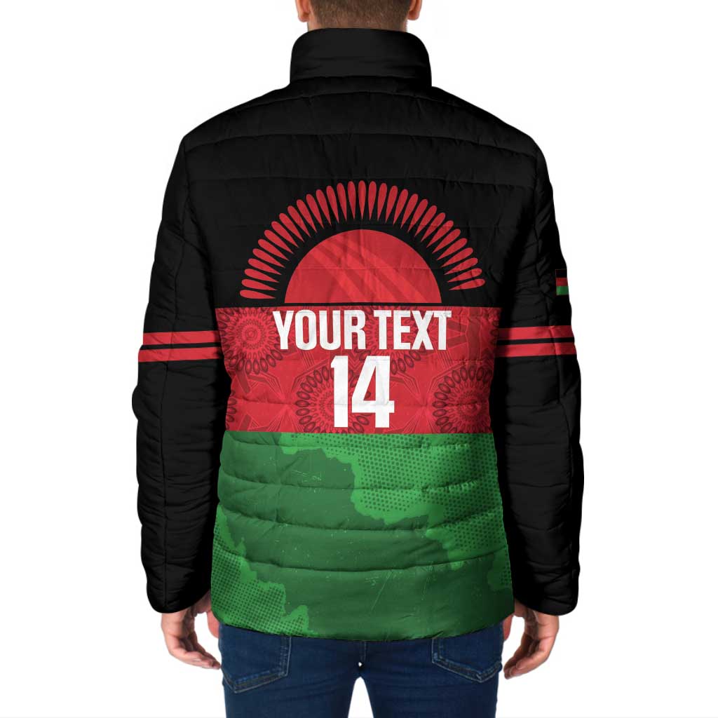 Custom Malawi Cricket Padded Jacket Go Champions Flag Style - Wonder Print Shop