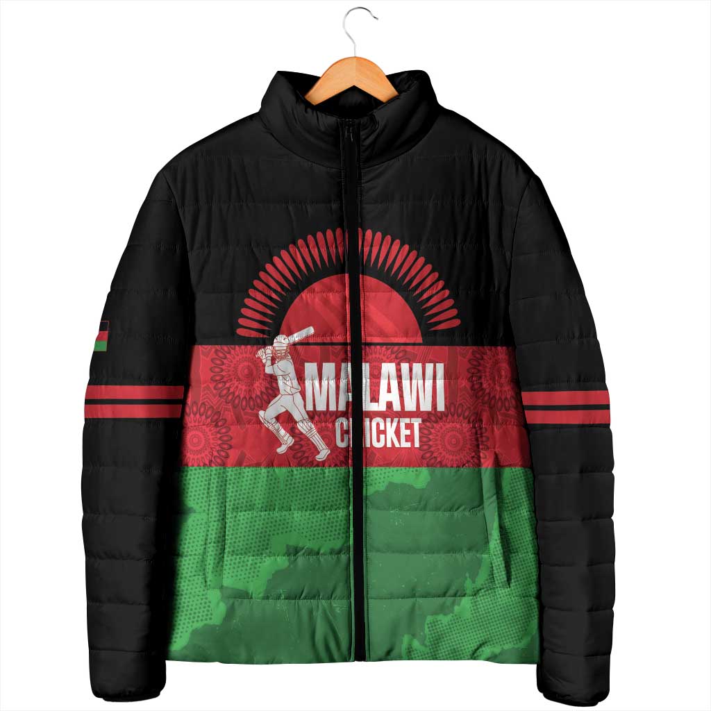 Custom Malawi Cricket Padded Jacket Go Champions Flag Style - Wonder Print Shop