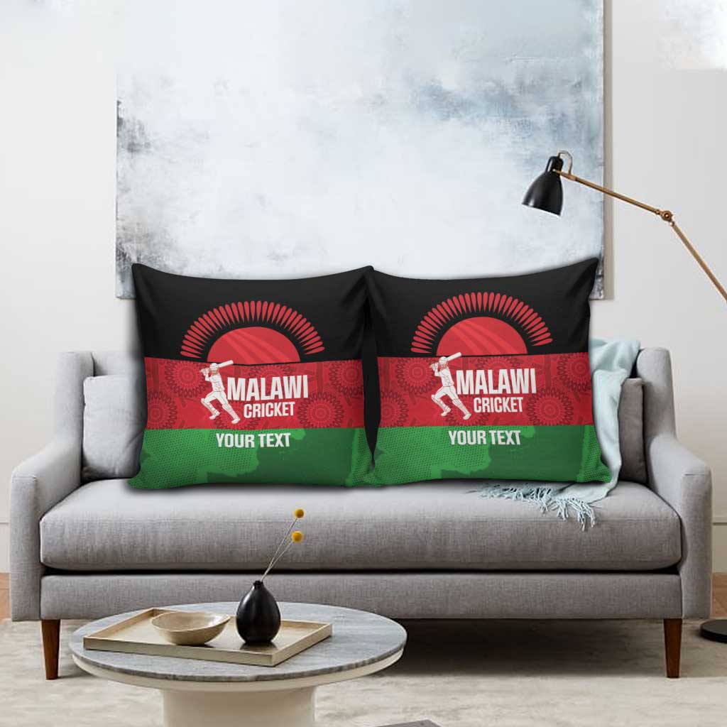 Custom Malawi Cricket Pillow Cover Go Champions Flag Style - Wonder Print Shop