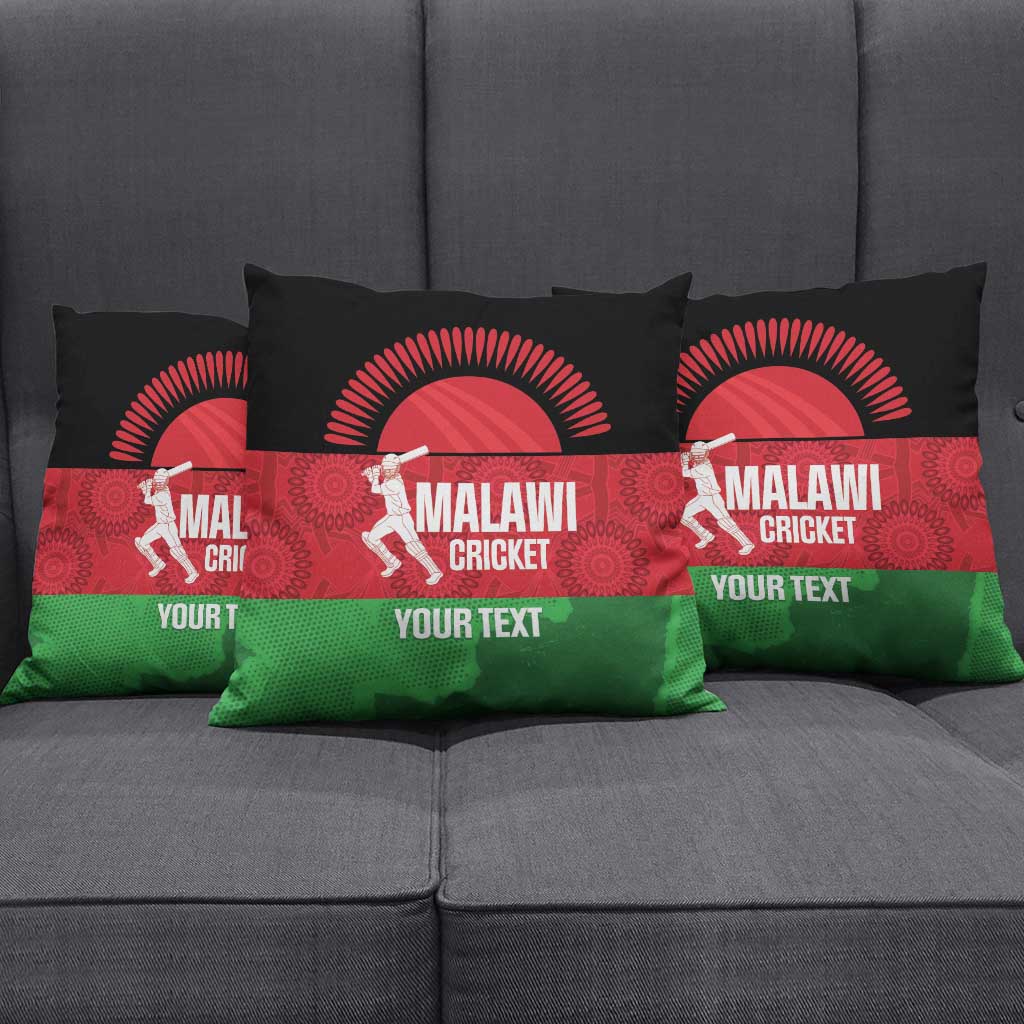 Custom Malawi Cricket Pillow Cover Go Champions Flag Style - Wonder Print Shop