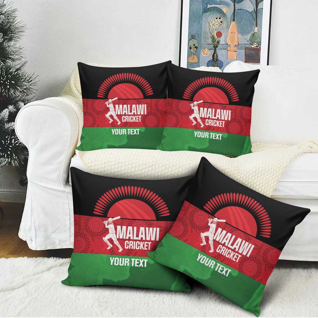 Custom Malawi Cricket Pillow Cover Go Champions Flag Style - Wonder Print Shop