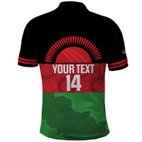 Custom Malawi Cricket Polo Shirt Go Champions Flag Style - Wonder Print Shop
