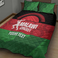 Custom Malawi Cricket Quilt Bed Set Go Champions Flag Style - Wonder Print Shop