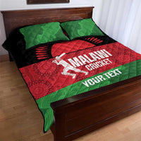 Custom Malawi Cricket Quilt Bed Set Go Champions Flag Style - Wonder Print Shop