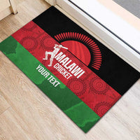 Custom Malawi Cricket Rubber Doormat Go Champions Flag Style - Wonder Print Shop