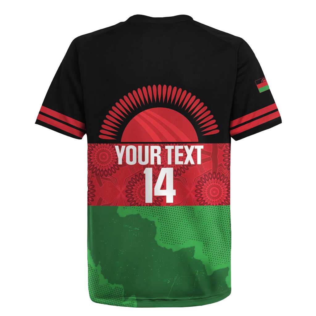 Custom Malawi Cricket Rugby Jersey Go Champions Flag Style - Wonder Print Shop