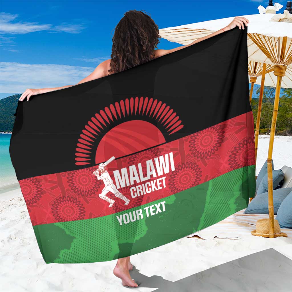 Custom Malawi Cricket Sarong Go Champions Flag Style - Wonder Print Shop