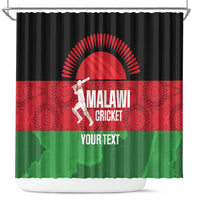 Custom Malawi Cricket Shower Curtain Go Champions Flag Style - Wonder Print Shop