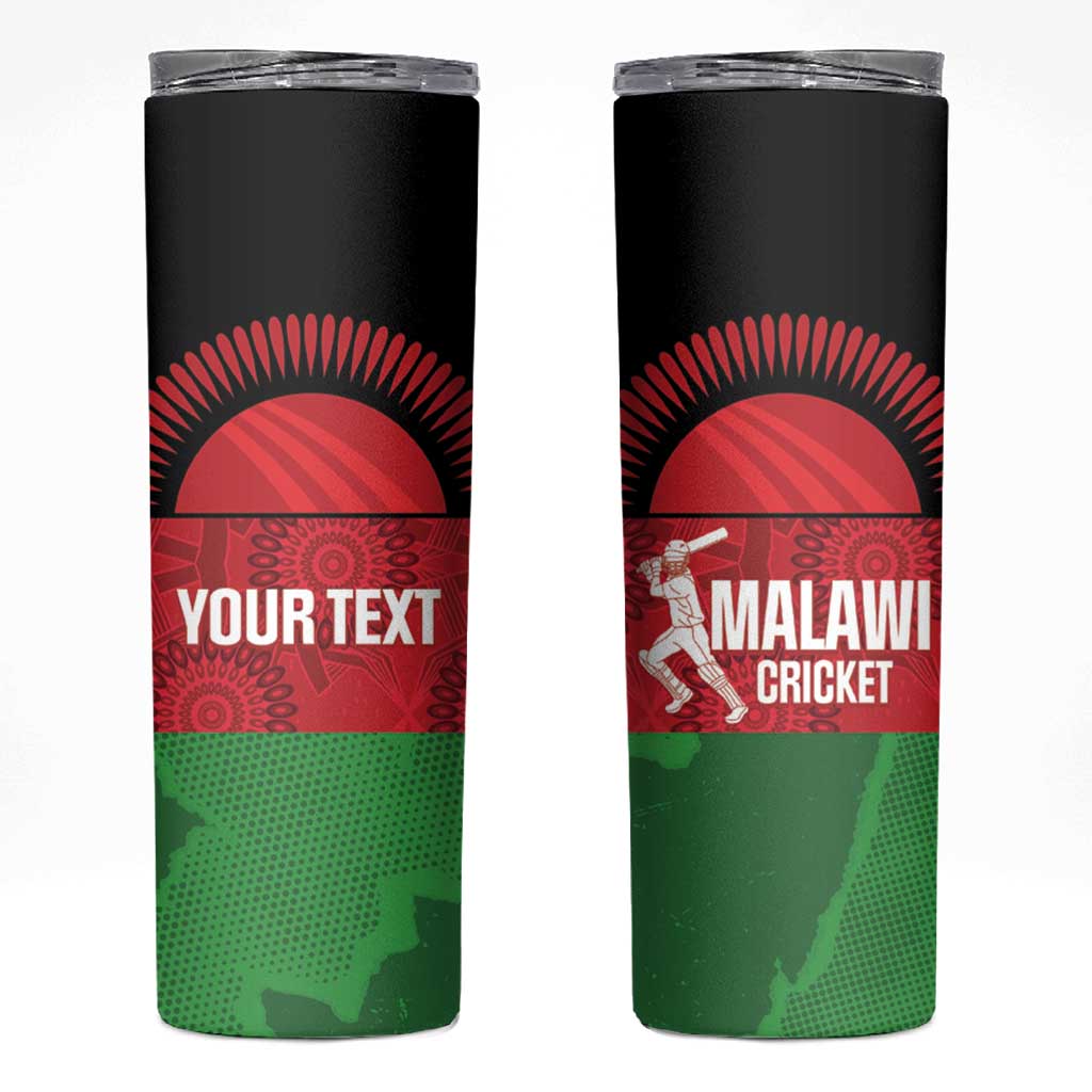 Custom Malawi Cricket Skinny Tumbler Go Champions Flag Style - Wonder Print Shop