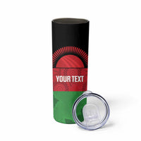 Custom Malawi Cricket Skinny Tumbler Go Champions Flag Style - Wonder Print Shop