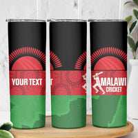 Custom Malawi Cricket Skinny Tumbler Go Champions Flag Style - Wonder Print Shop