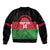 Custom Malawi Cricket Sleeve Zip Bomber Jacket Go Champions Flag Style - Wonder Print Shop