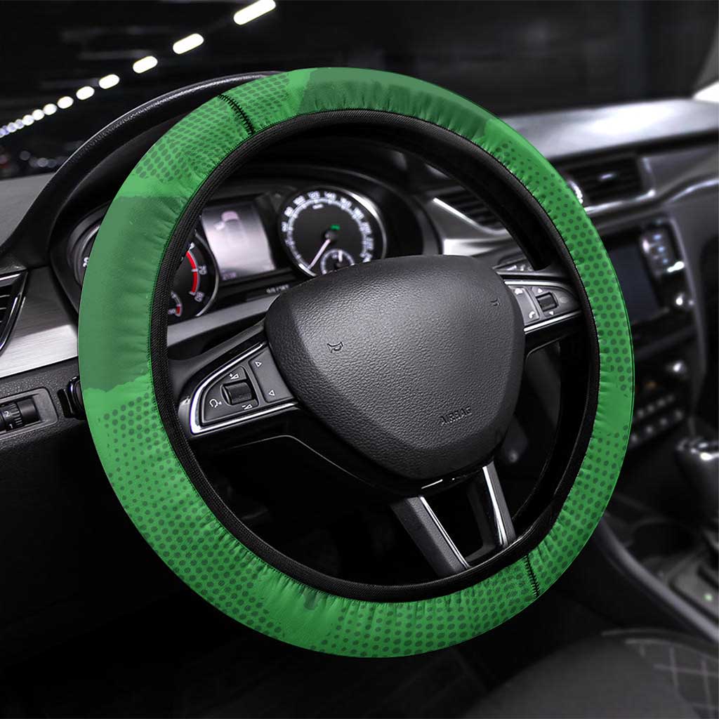 Malawi Cricket Steering Wheel Cover Go Champions Flag Style - Wonder Print Shop