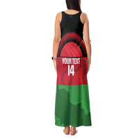 Custom Malawi Cricket Tank Maxi Dress Go Champions Flag Style - Wonder Print Shop