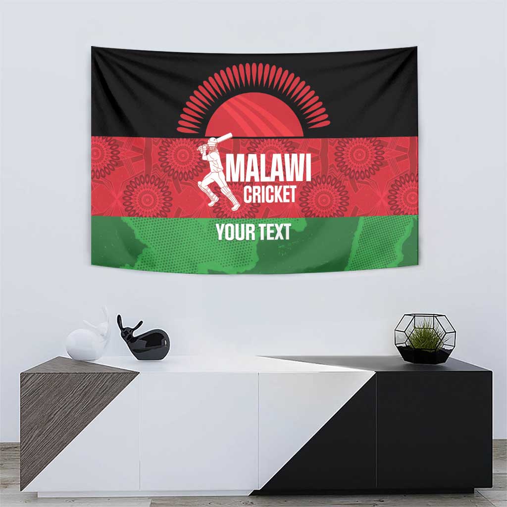 Custom Malawi Cricket Tapestry Go Champions Flag Style - Wonder Print Shop