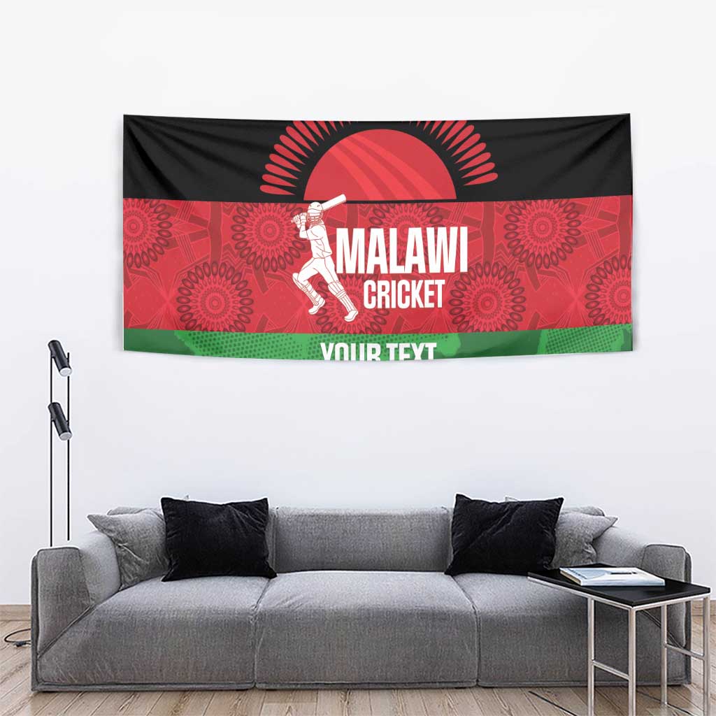 Custom Malawi Cricket Tapestry Go Champions Flag Style - Wonder Print Shop