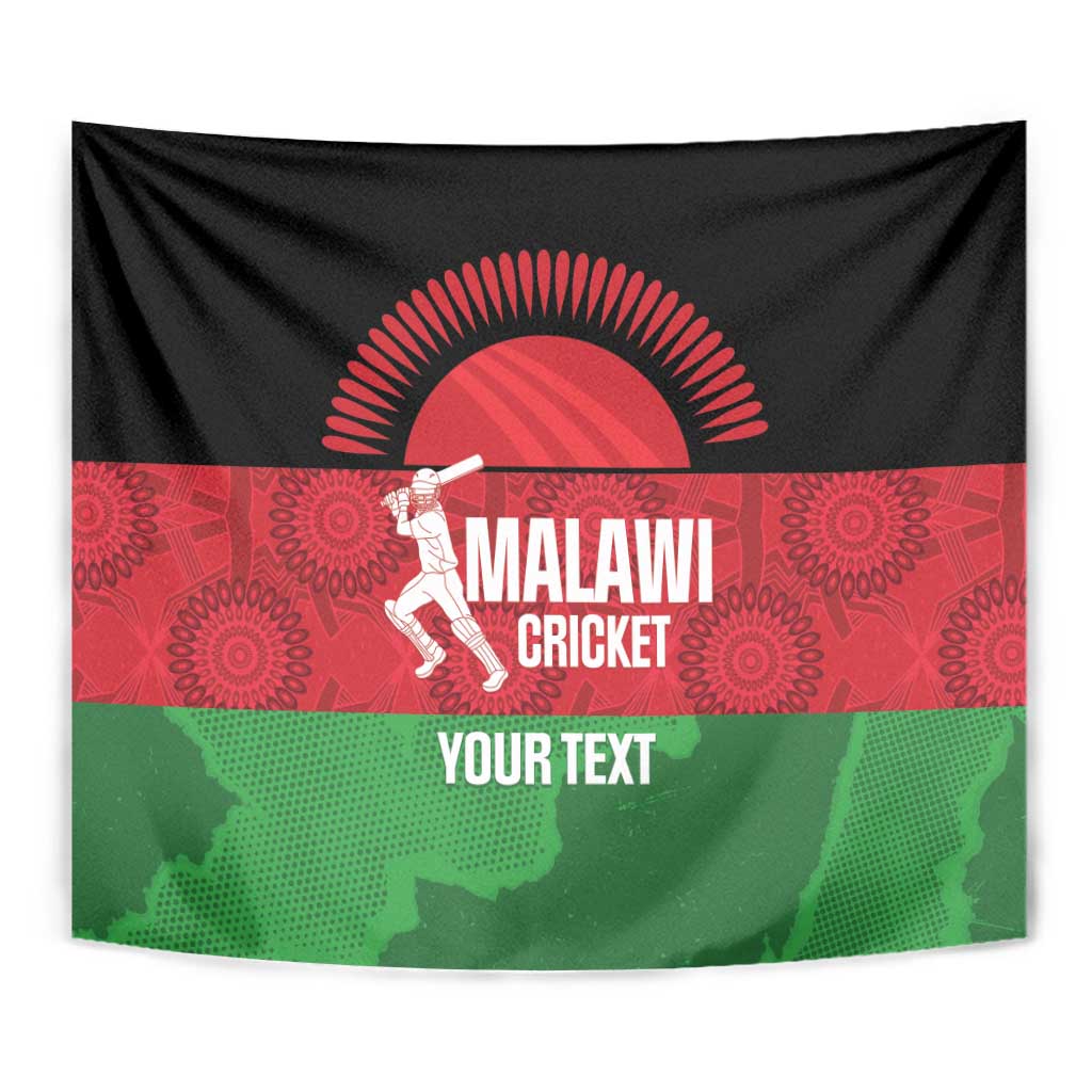 Custom Malawi Cricket Tapestry Go Champions Flag Style - Wonder Print Shop