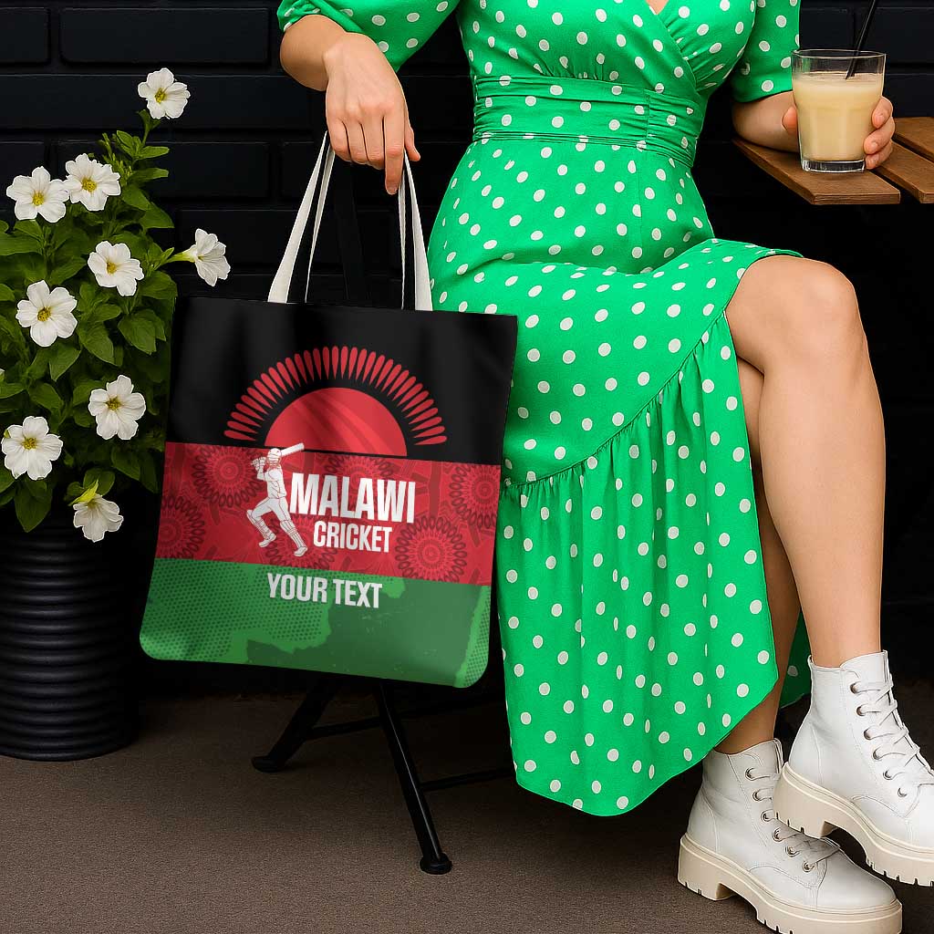 Custom Malawi Cricket Tote Bag Go Champions Flag Style - Wonder Print Shop