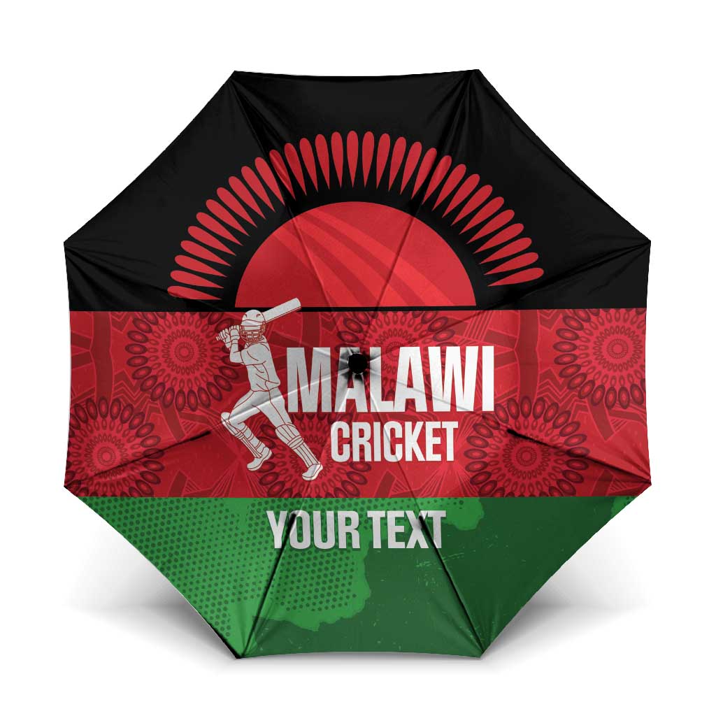 Custom Malawi Cricket Umbrella Go Champions Flag Style - Wonder Print Shop