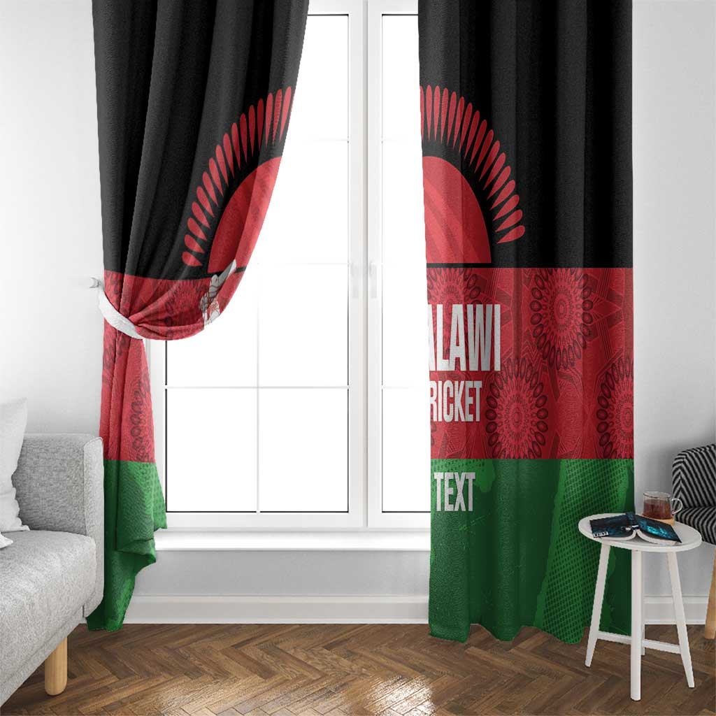 Custom Malawi Cricket Window Curtain Go Champions Flag Style - Wonder Print Shop