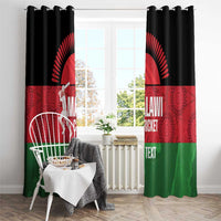 Custom Malawi Cricket Window Curtain Go Champions Flag Style - Wonder Print Shop
