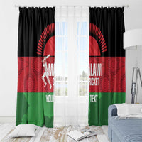 Custom Malawi Cricket Window Curtain Go Champions Flag Style - Wonder Print Shop