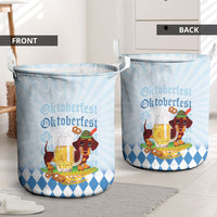 Germany Oktoberfest Laundry Basket Dachshund Beer and Bavarian Pretzel