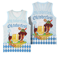 Germany Oktoberfest Basketball Jersey Dachshund Beer and Bavarian Pretzel