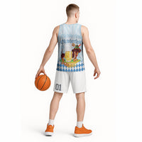 Germany Oktoberfest Basketball Jersey Dachshund Beer and Bavarian Pretzel