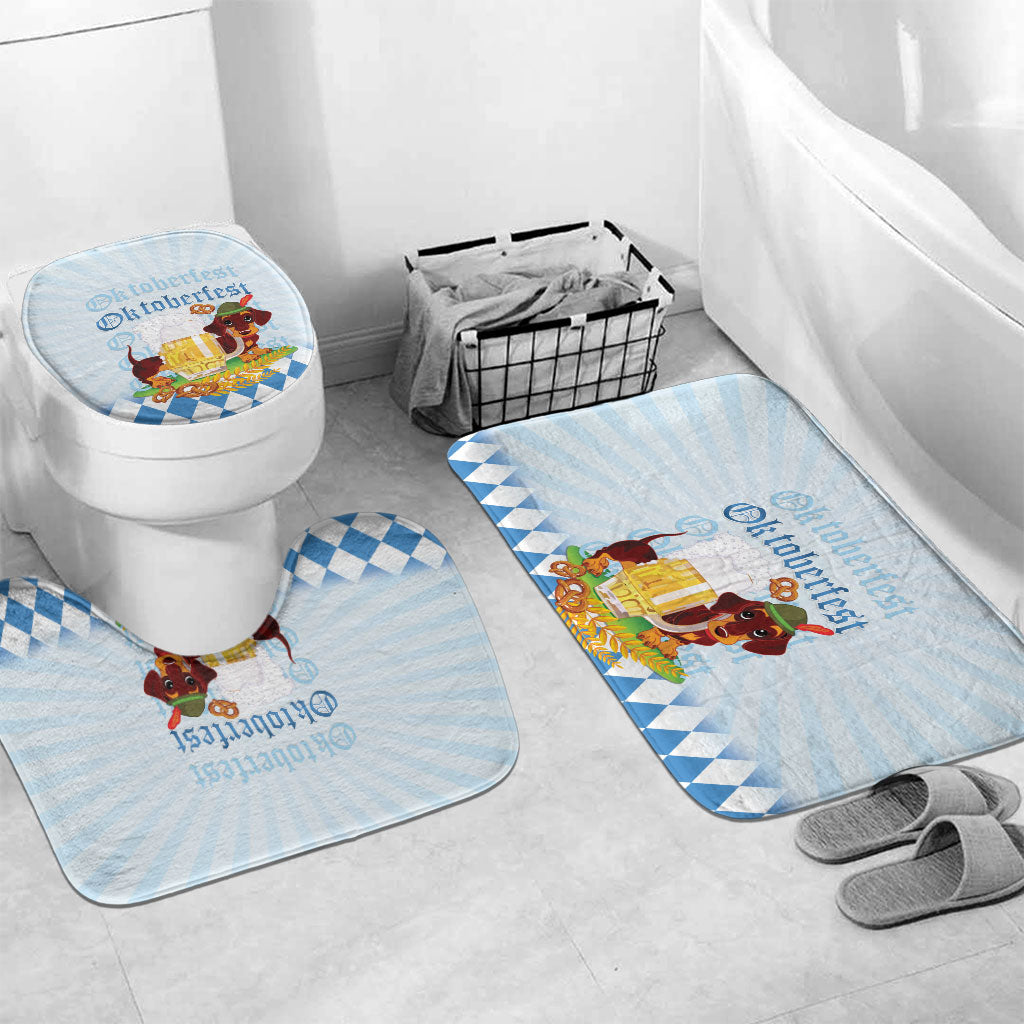 Germany Oktoberfest Bathroom Set Dachshund Beer and Bavarian Pretzel