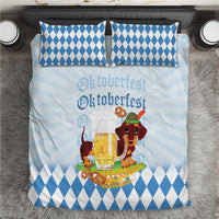 Germany Oktoberfest Bedding Set Dachshund Beer and Bavarian Pretzel