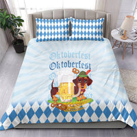 Germany Oktoberfest Bedding Set Dachshund Beer and Bavarian Pretzel