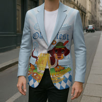 Germany Oktoberfest Blazer Dachshund Beer and Bavarian Pretzel