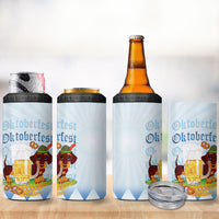 Germany Oktoberfest 4 in 1 Can Cooler Tumbler Dachshund Beer and Bavarian Pretzel