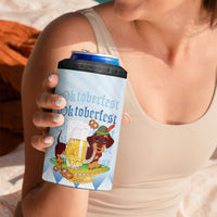 Germany Oktoberfest 4 in 1 Can Cooler Tumbler Dachshund Beer and Bavarian Pretzel