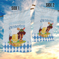 Germany Oktoberfest Garden Flag Dachshund Beer and Bavarian Pretzel