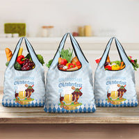 Germany Oktoberfest Grocery Bag Dachshund Beer and Bavarian Pretzel