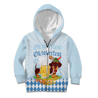 Germany Oktoberfest Kid Hoodie Dachshund Beer and Bavarian Pretzel